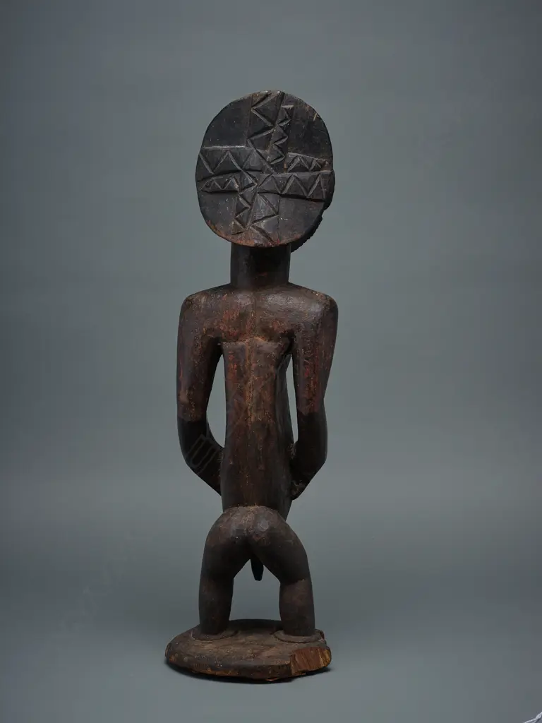 Hemba, Congo male ancestor (singiti) wooden figure, Image 1++